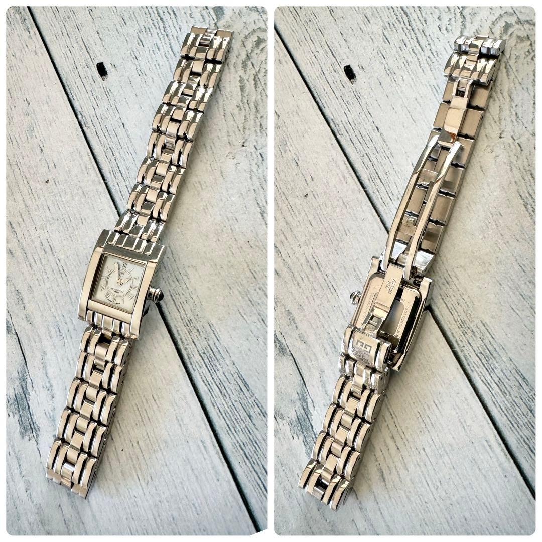 【電池交換済】GIVENCHY ジバンシー 腕時計 シルバー スクエア ミニ