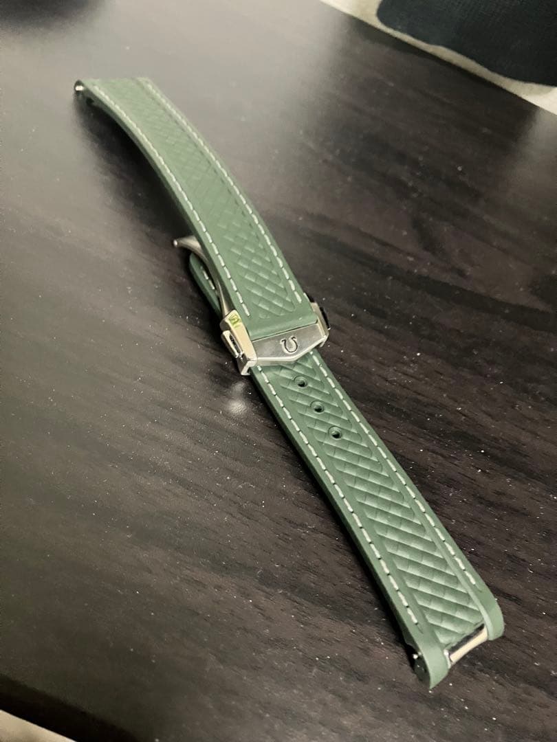 メ*5様 オメガ　アクアテラ　グリーン ラバーベルト 20mm