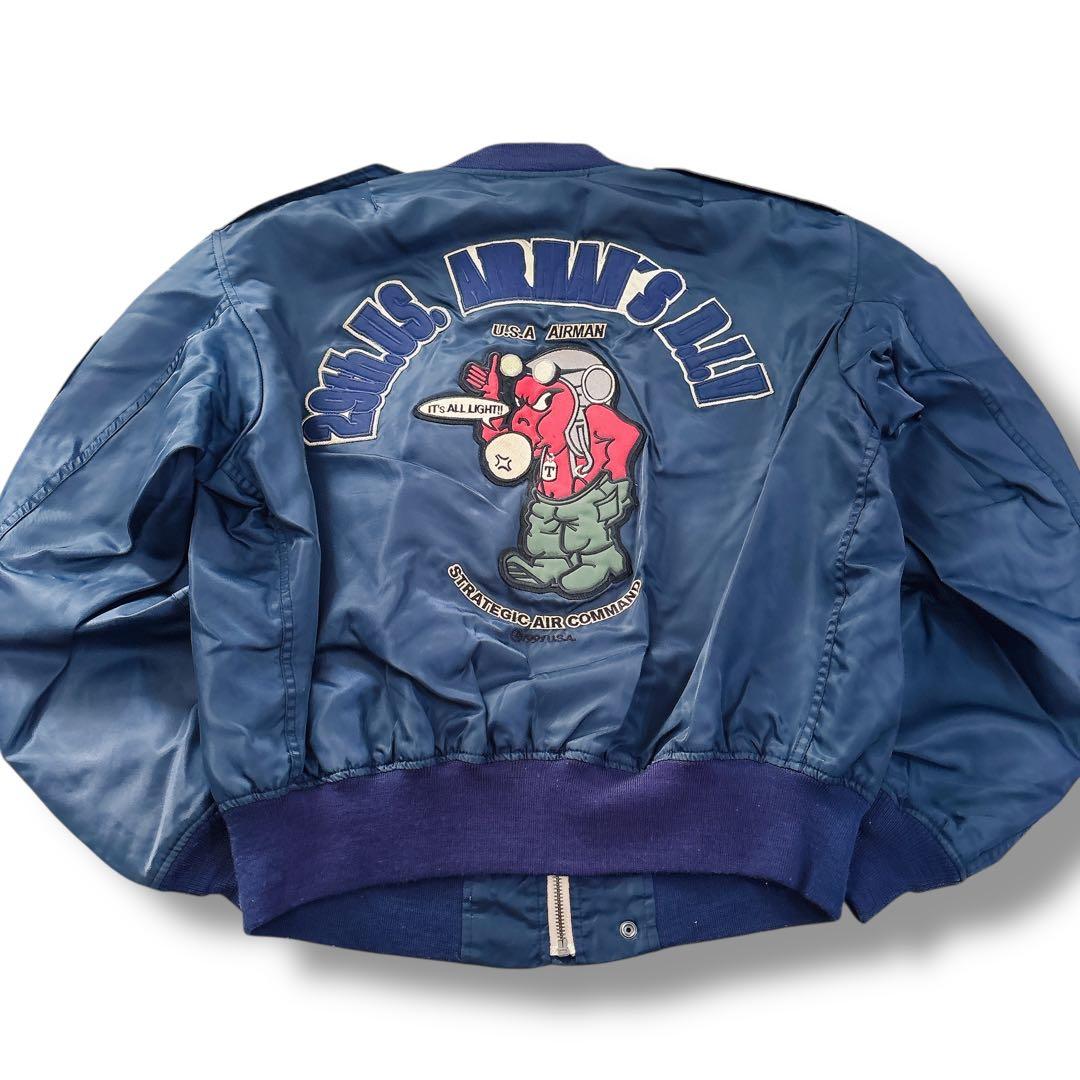 美品 TEDMAN MA-1 フライトジャケット ネイビー XL ワッペン