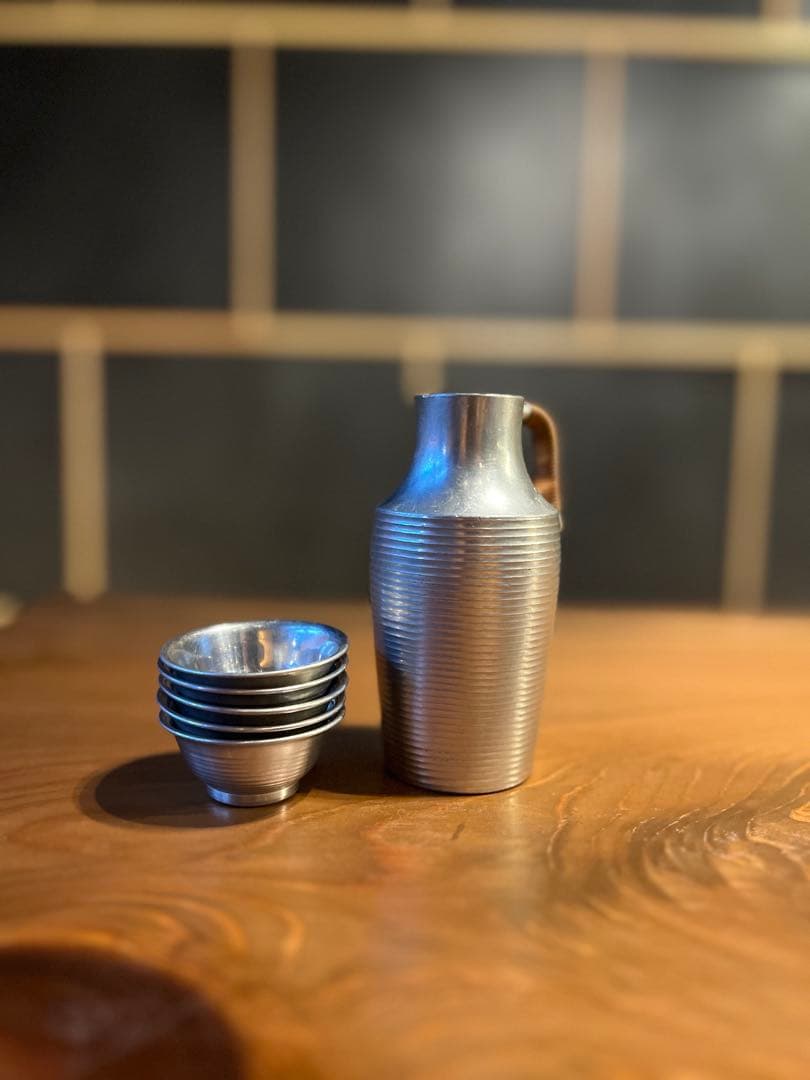 錫製酒器セット｜徳利＆お猪口 全5組まとめ売り｜バラ売り可