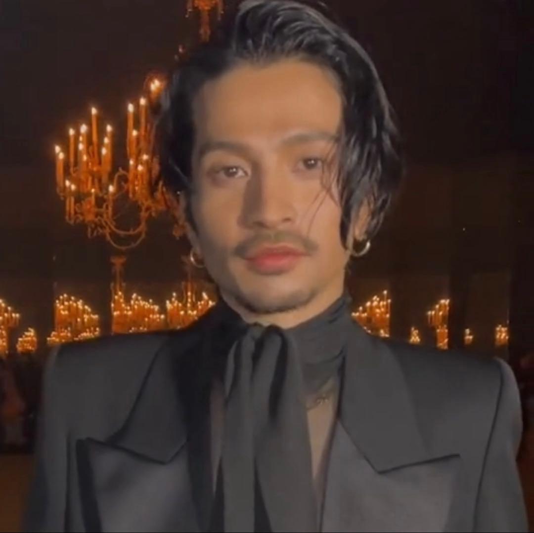 ブラック ワイドタイ シルク 常田大希