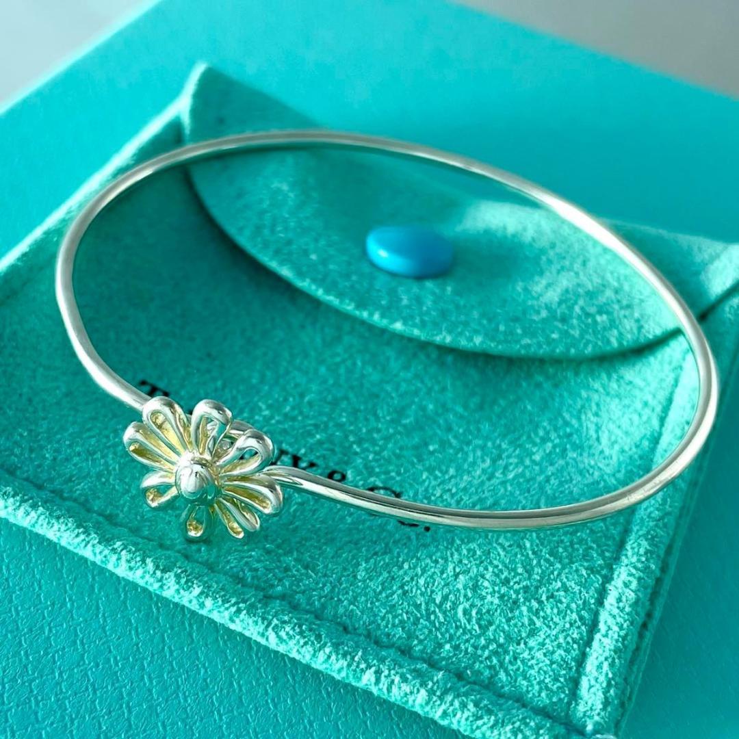 ティファニー 美品 デイジー ブレスレット フック バングル RM8fe