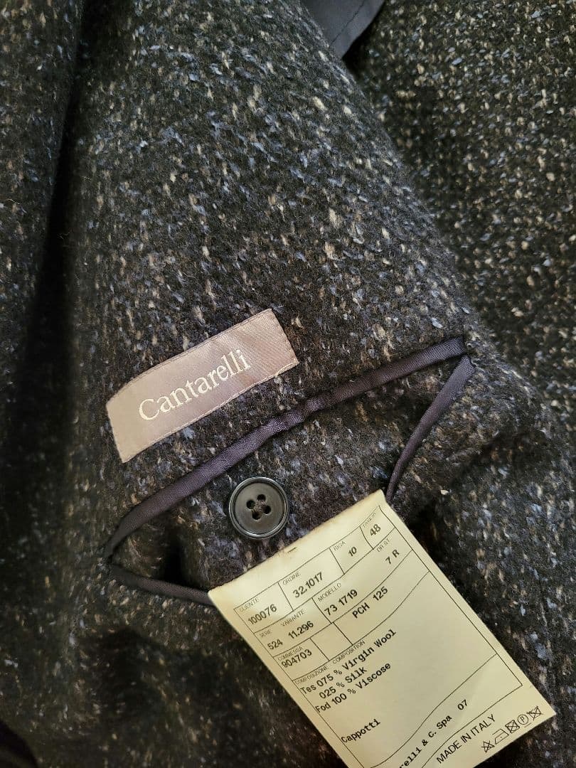 カンタレッリ Cantarelli ダブルブレスト チェスターコート