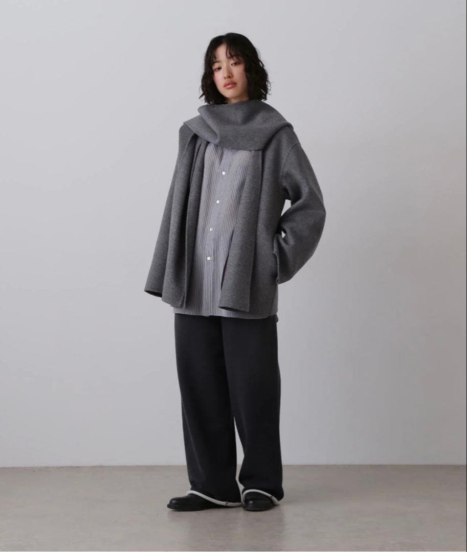 イレーヴ/ウールフードコート新品未使用