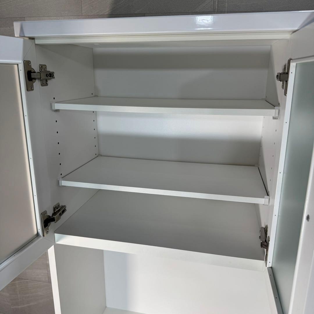 ニトリ 食器棚 レジューム 幅90cm シンプル キッチンボード d4629