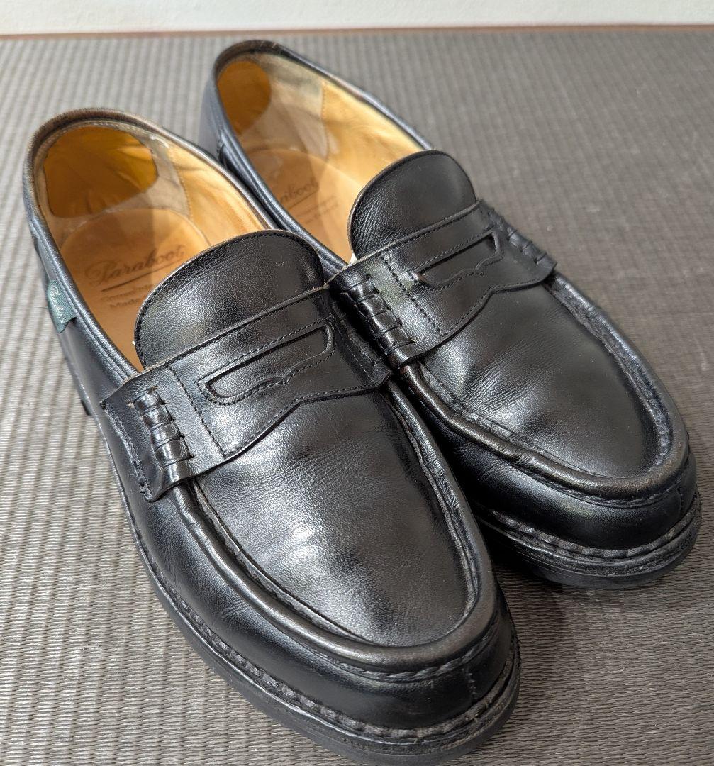 Paraboot パラブーツ ランス 革靴　ローファー　ドレス　7ハーフ 黒