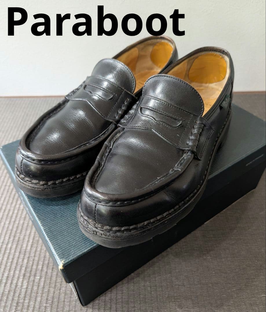 Paraboot パラブーツ ランス 革靴　ローファー　ドレス　7ハーフ 黒