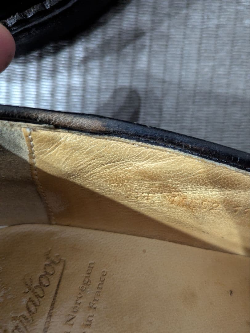 Paraboot パラブーツ ランス 革靴　ローファー　ドレス　7ハーフ 黒