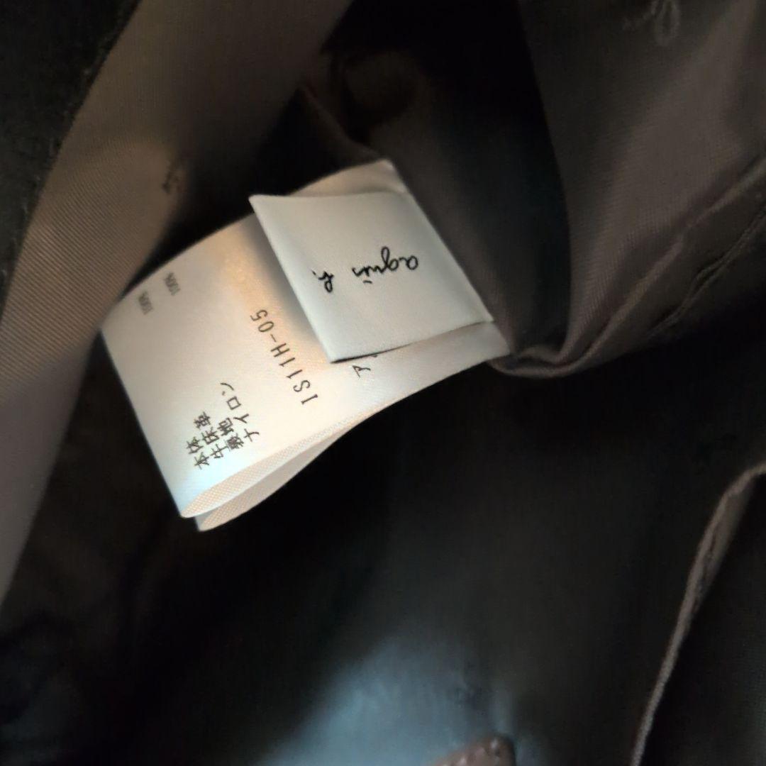 アニエスベー 2way レザーショルダーバッグ　ブラウン　チャーム ポーチ付