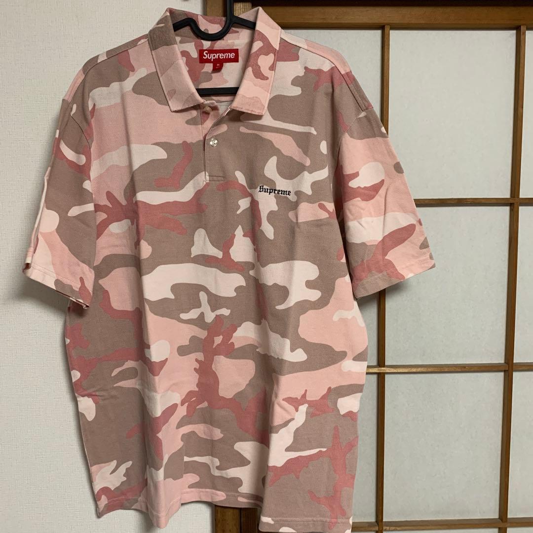 トップス Supreme washed camo polo M