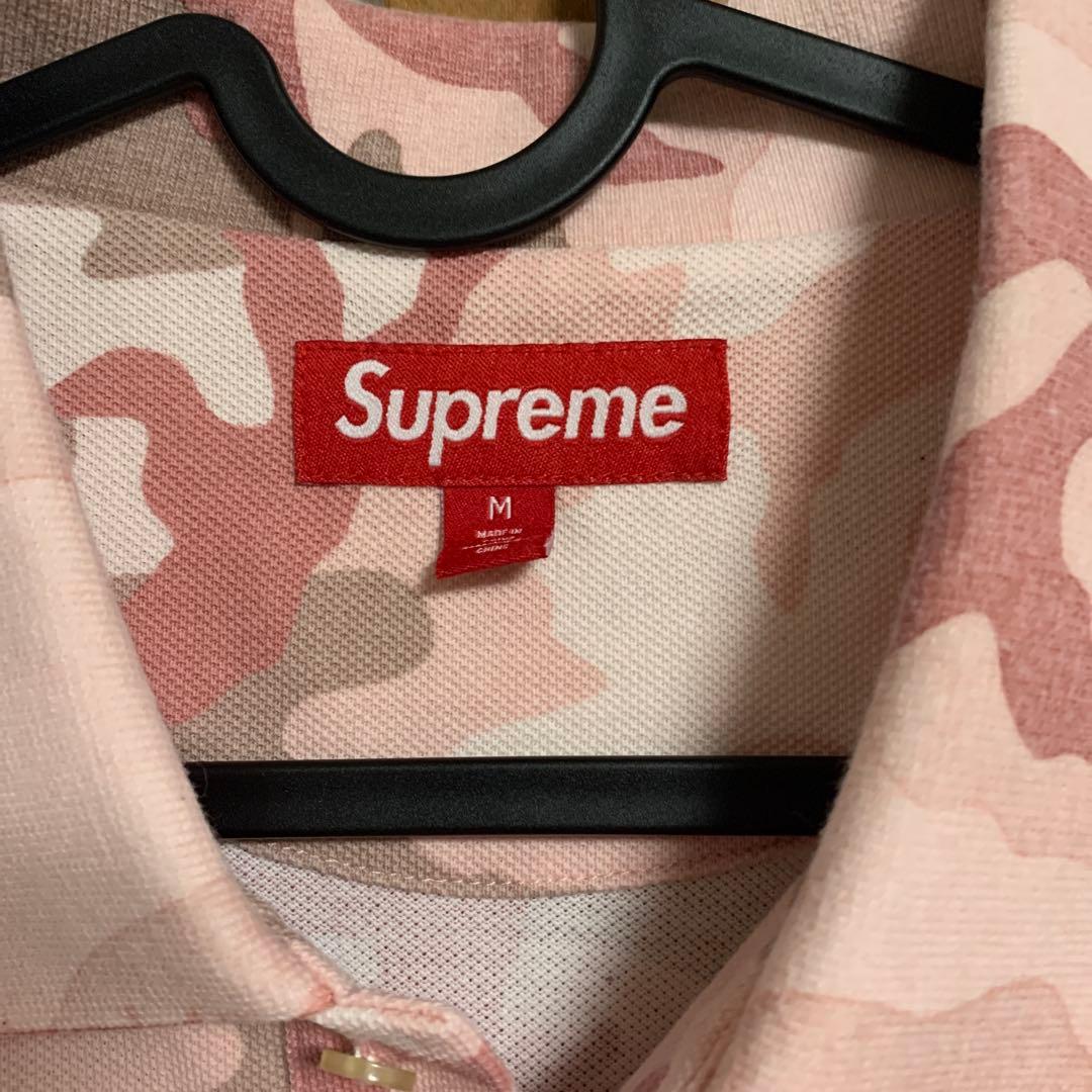 トップス Supreme washed camo polo M