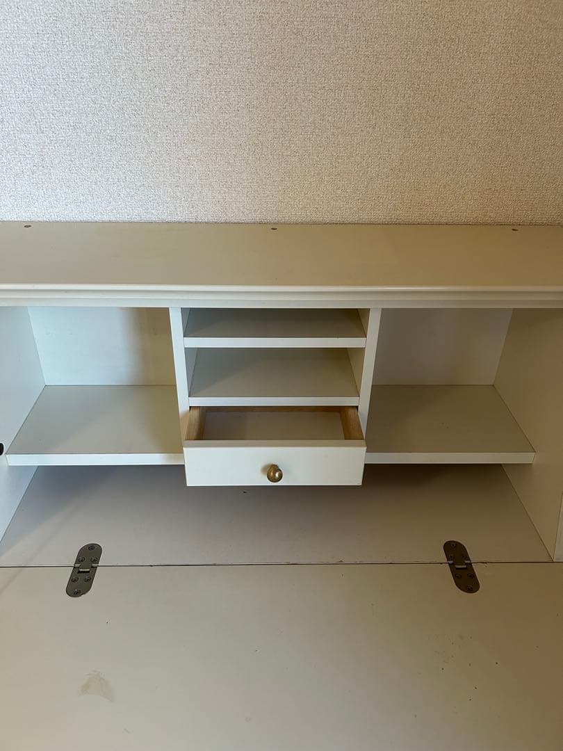 アイボリー　ヴィンテージ　ライティングデスク