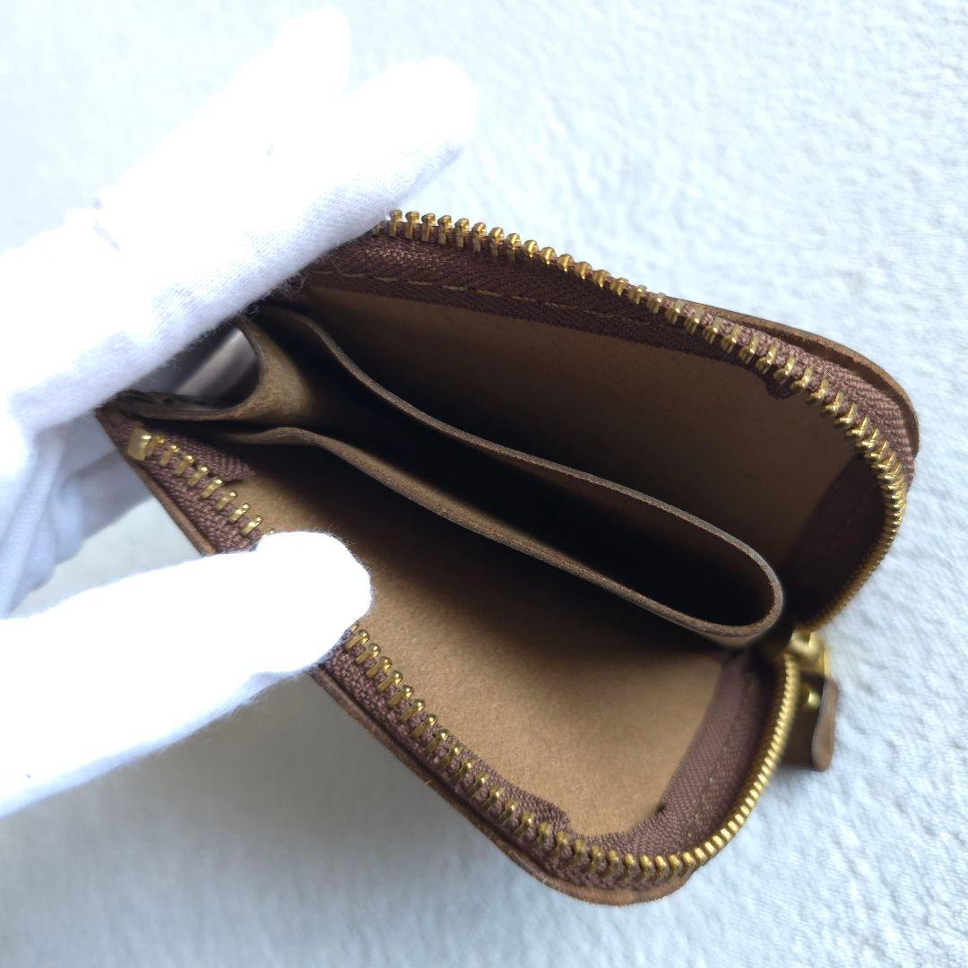 【新品・ローストグリーン】analogico L字ファスナーミニ財布 アナロジコ