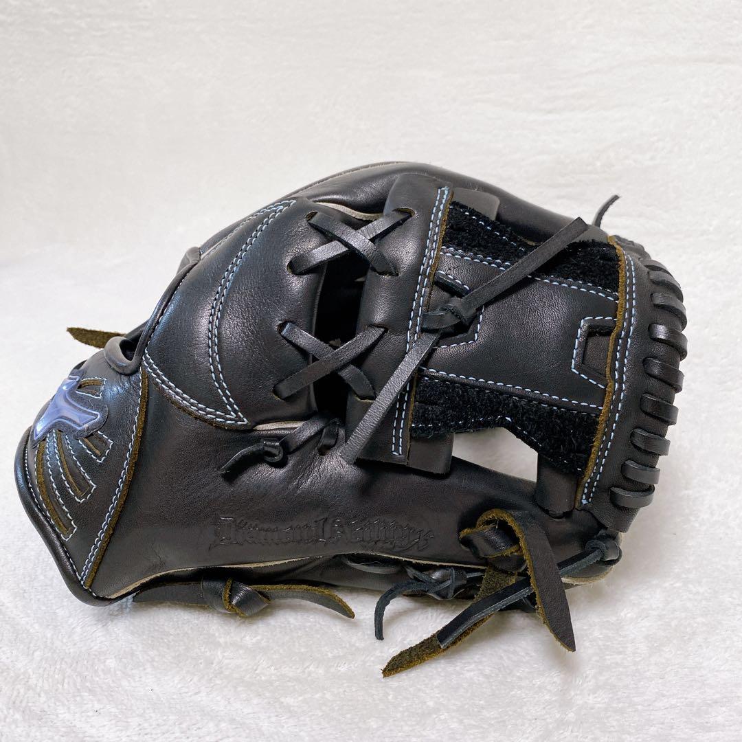 極美品　ミズノ　軟式グローブ　内野手　ダイヤモンドアビリティ　ブラック　一般軟式