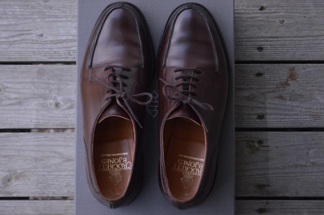 CROCKETT＆JONES　MORETON　7E　ダークブラウン　Uチップ