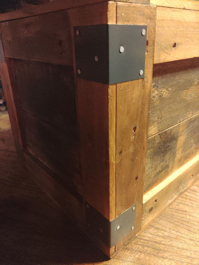 アメリカ雑貨 アメリカン雑貨 木箱 収納 アンティーク　コンテナ　ヴィンテージ