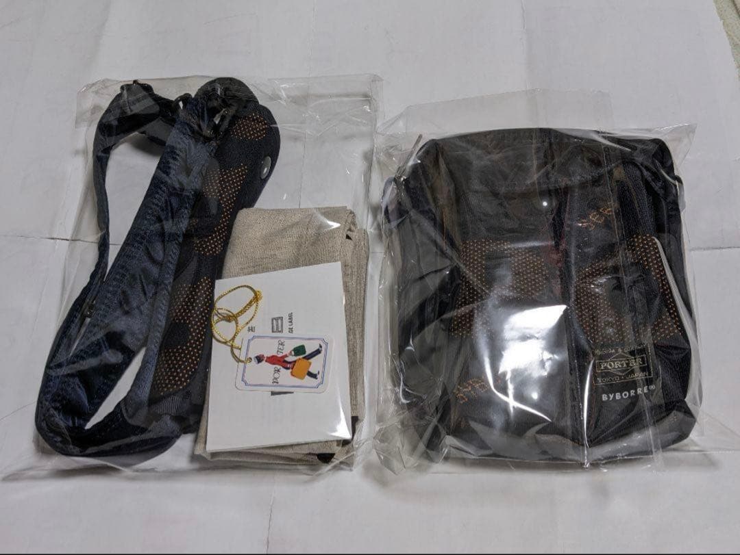 美品　ポーター×バイボレコラボ　ショルダーバッグ　ネイビー