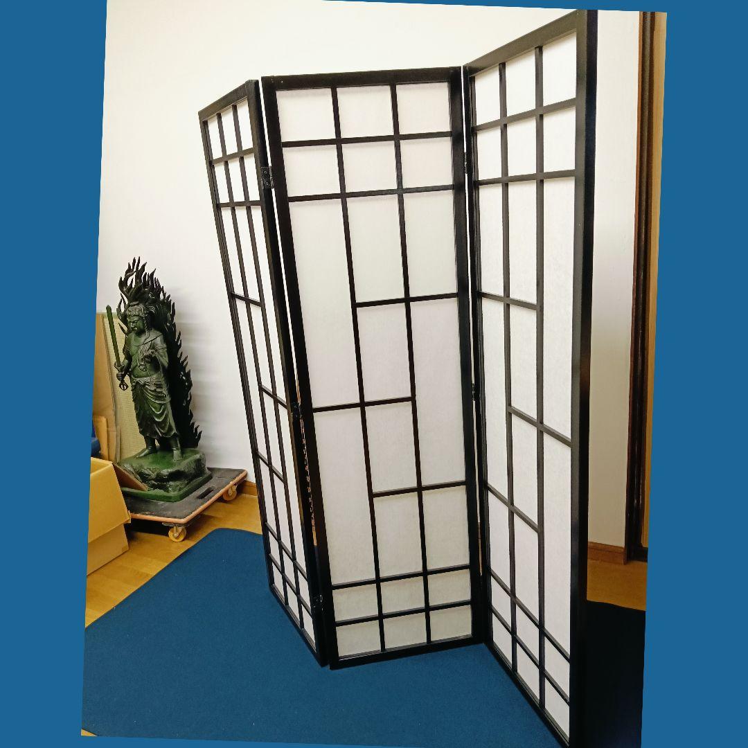 AN37 衝立 変り障子 3連 和風 和モダン 木製 高さ150cm