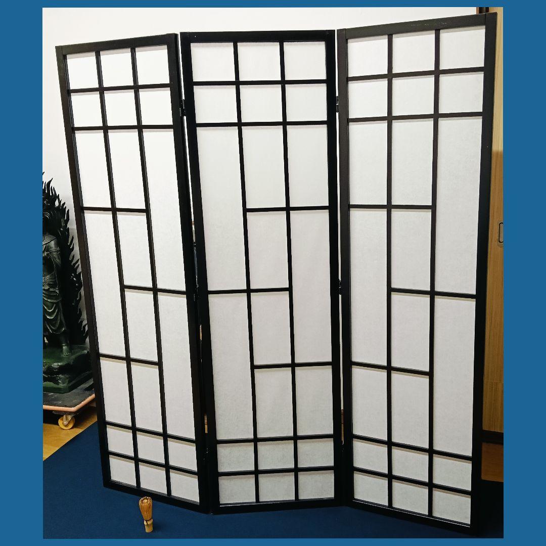 AN37 衝立 変り障子 3連 和風 和モダン 木製 高さ150cm