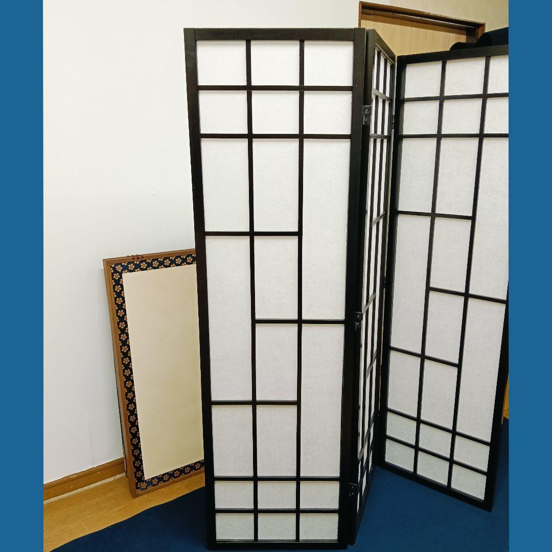 AN37 衝立 変り障子 3連 和風 和モダン 木製 高さ150cm