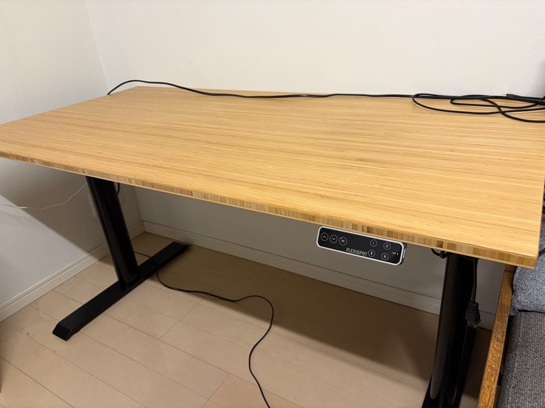 FLEXISPOT 電動昇降テーブル 竹製 大きめ