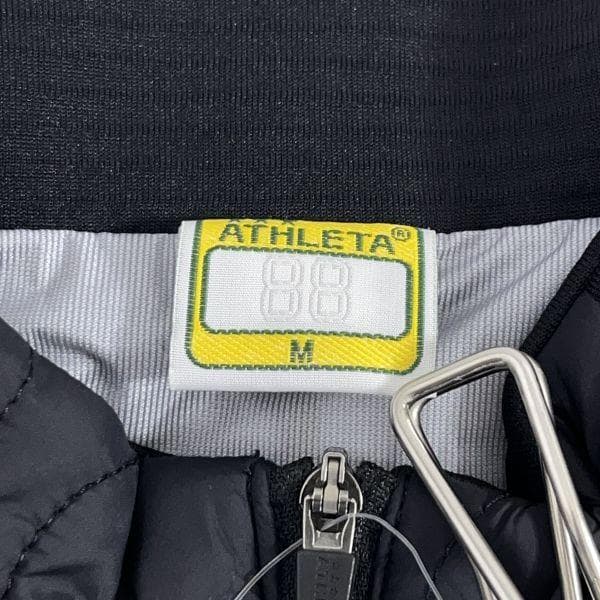 【新品】アスレタ グリッド起毛パディングTR セットアップ M 黒 サッカー