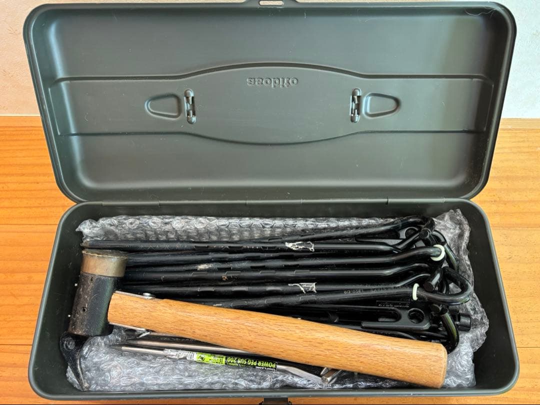 テント・タープ用　ペグ33本セット ペグハンマー付き スノーピーク モチヅキ