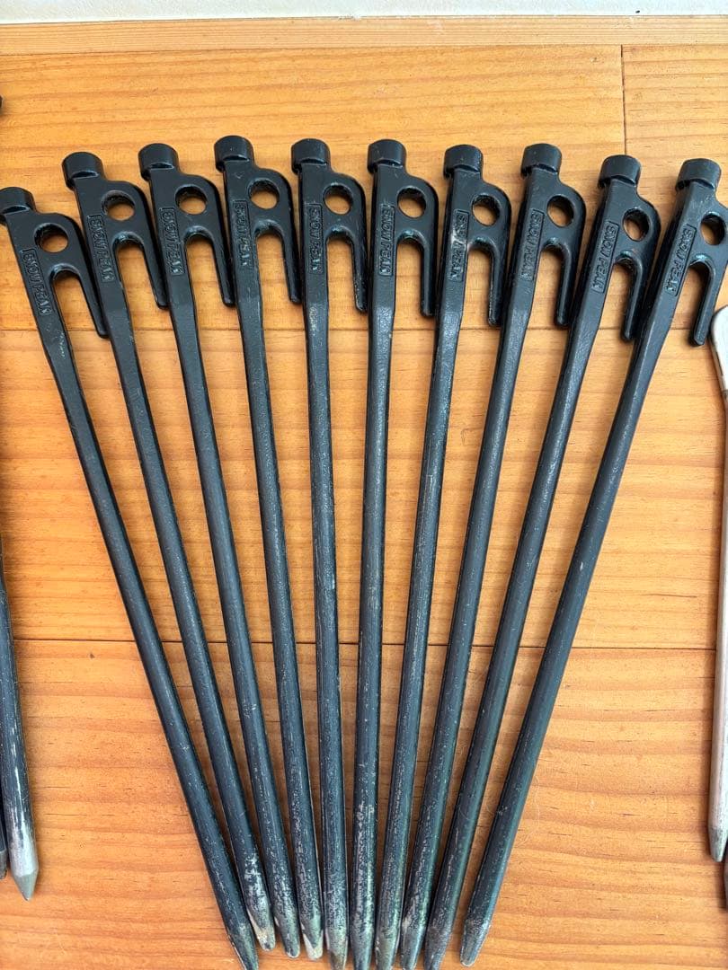 テント・タープ用　ペグ33本セット ペグハンマー付き スノーピーク モチヅキ