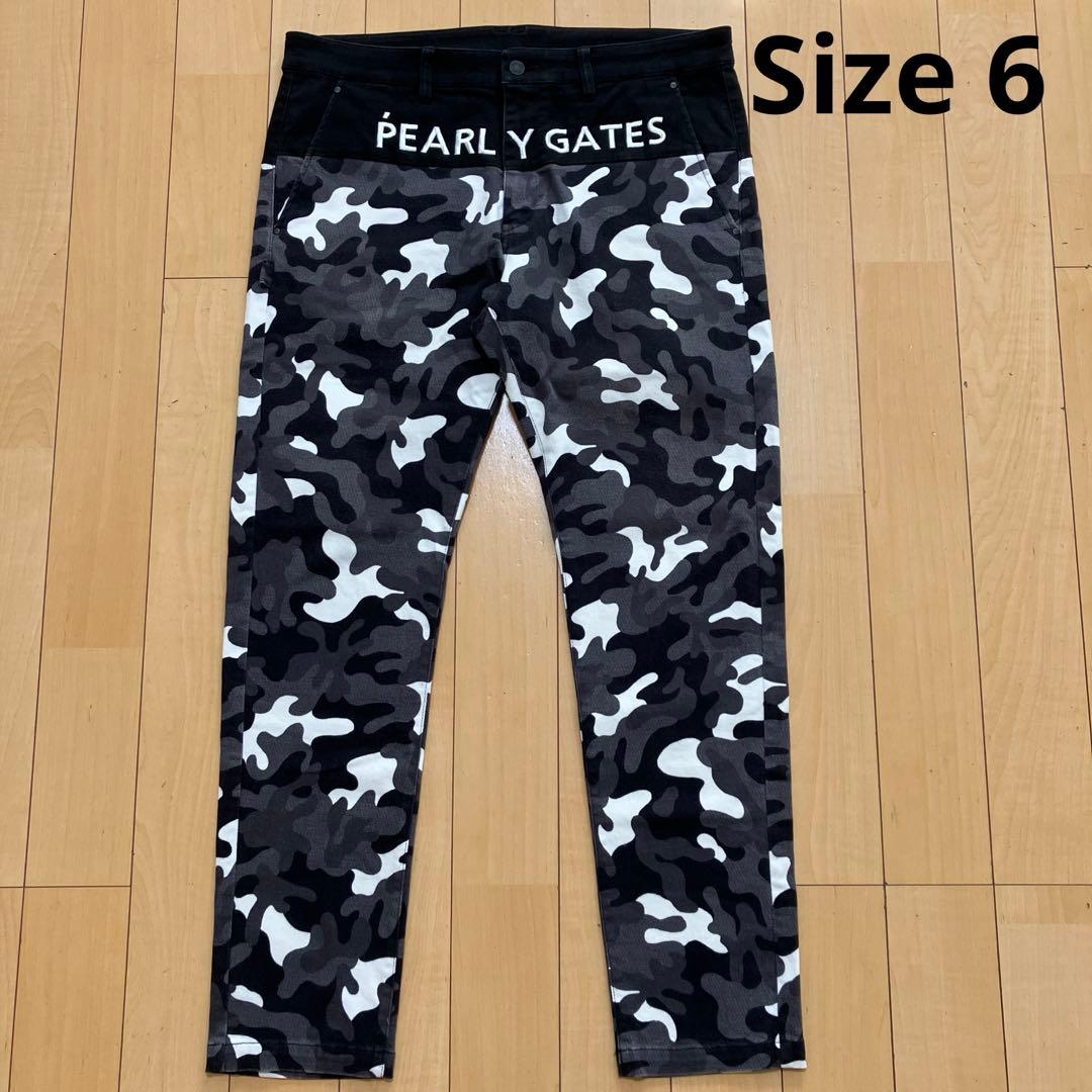 PEARLY GATES パーリーゲイツ　パンツ　カモフラ　グレー　サイズ6