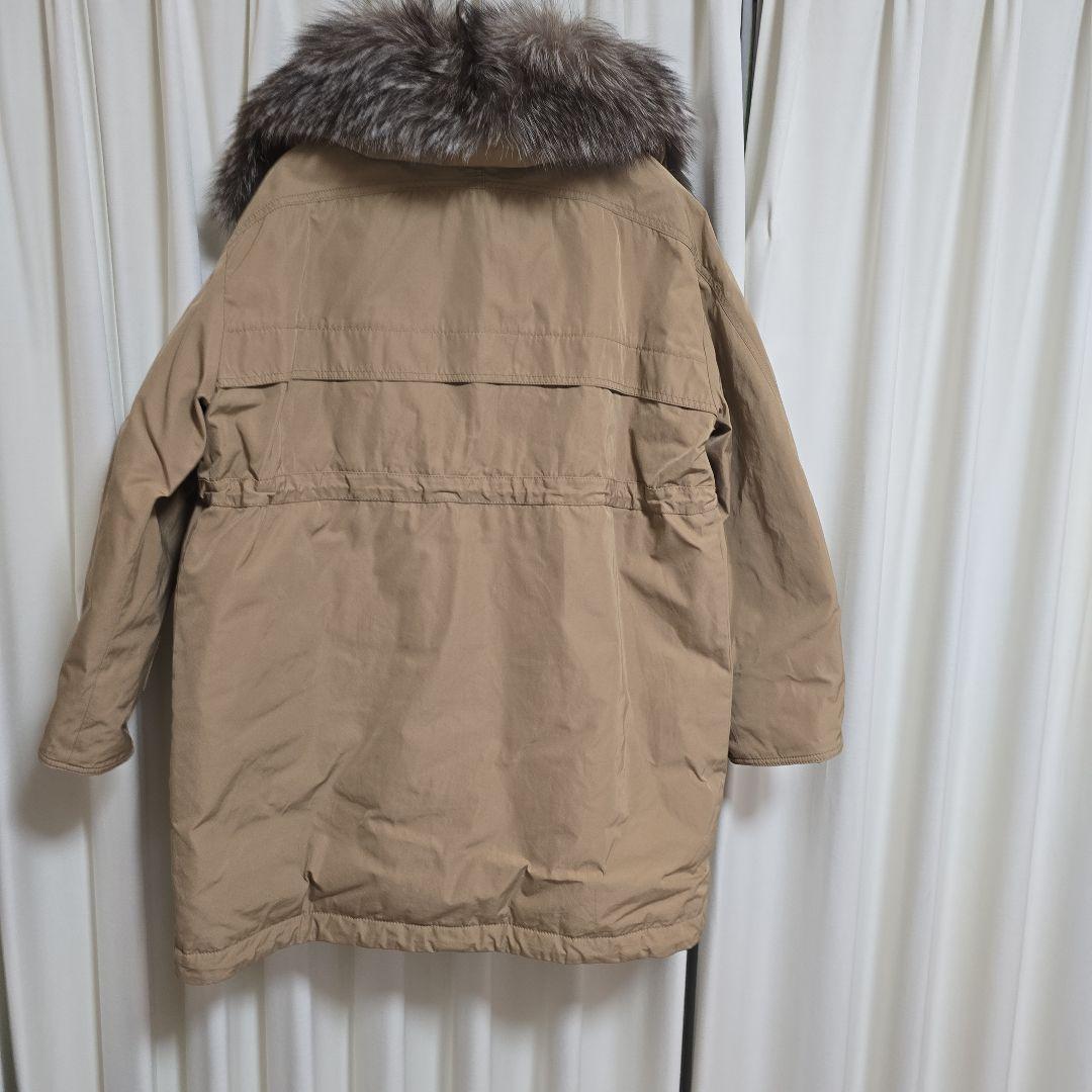 ★美品★　MONCLER ファー付きフードアウター ベージュ