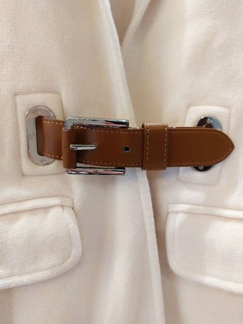 LAUREN RALPH LAUREN ベルトデザイン　ニットジャケット
