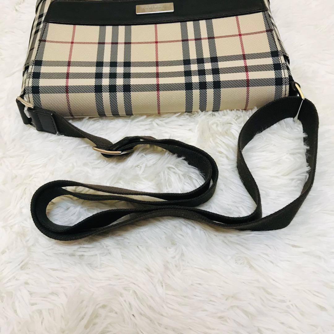 【極美品】バーバリー ショルダーバッグ 斜め掛け フラップ ノバチェック