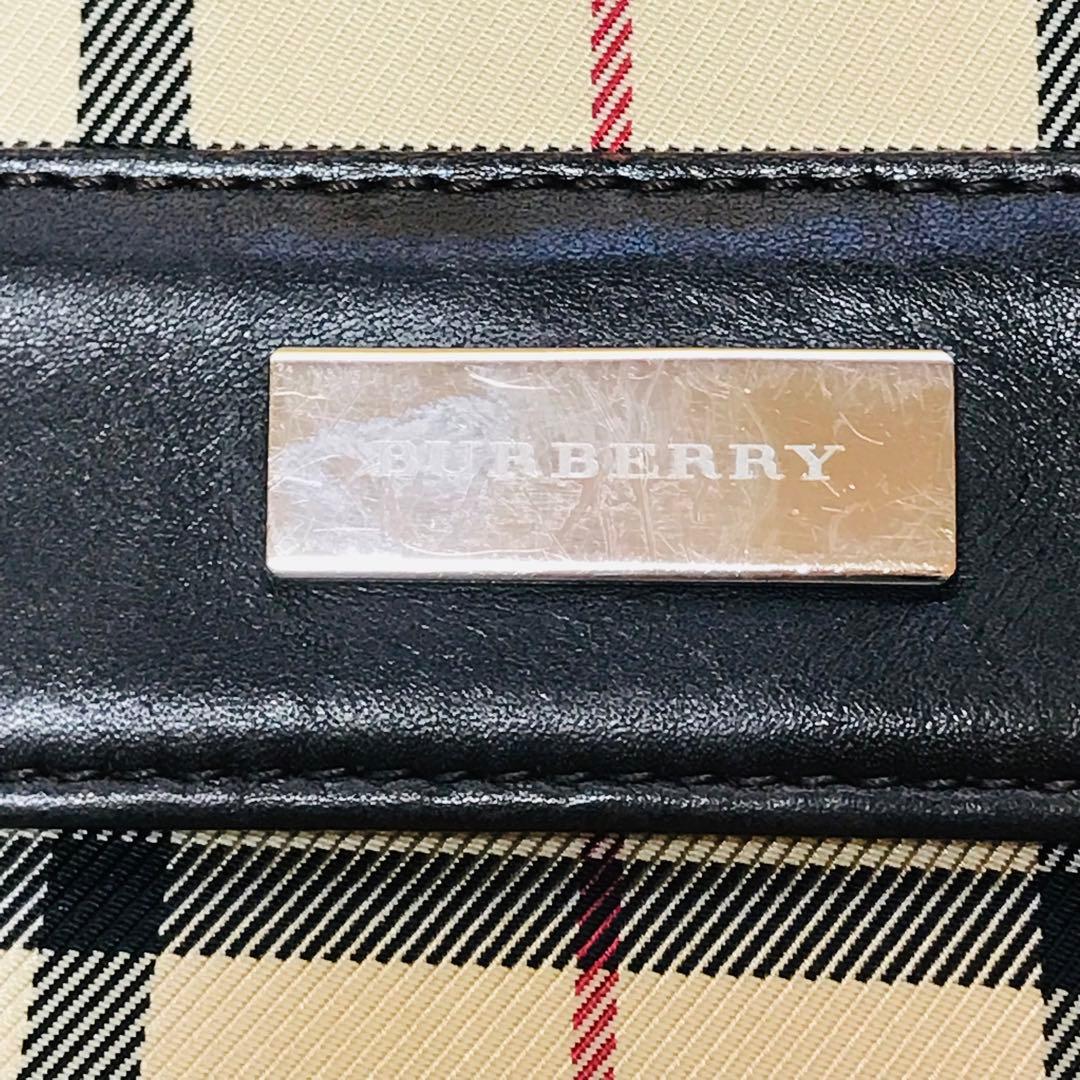 【極美品】バーバリー ショルダーバッグ 斜め掛け フラップ ノバチェック