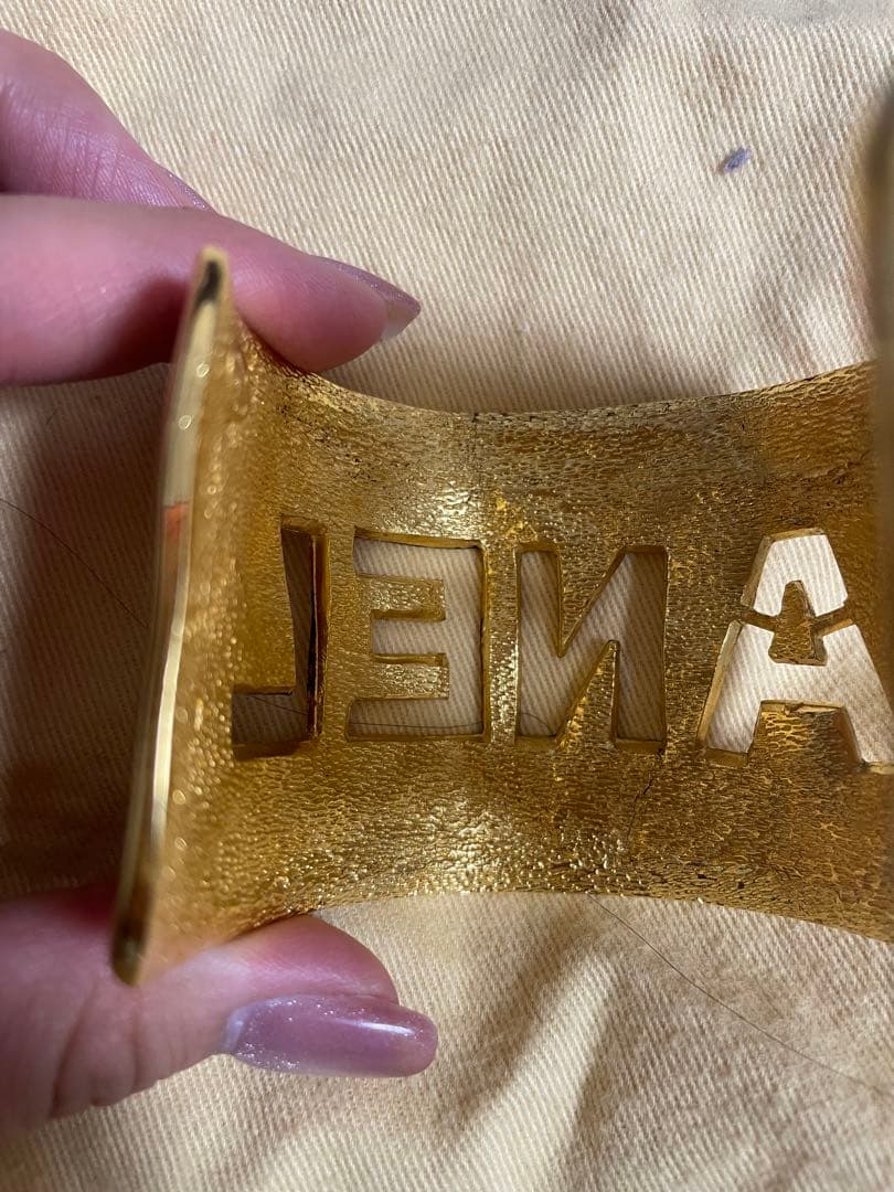 CHANEL ゴールド バングル キルティング