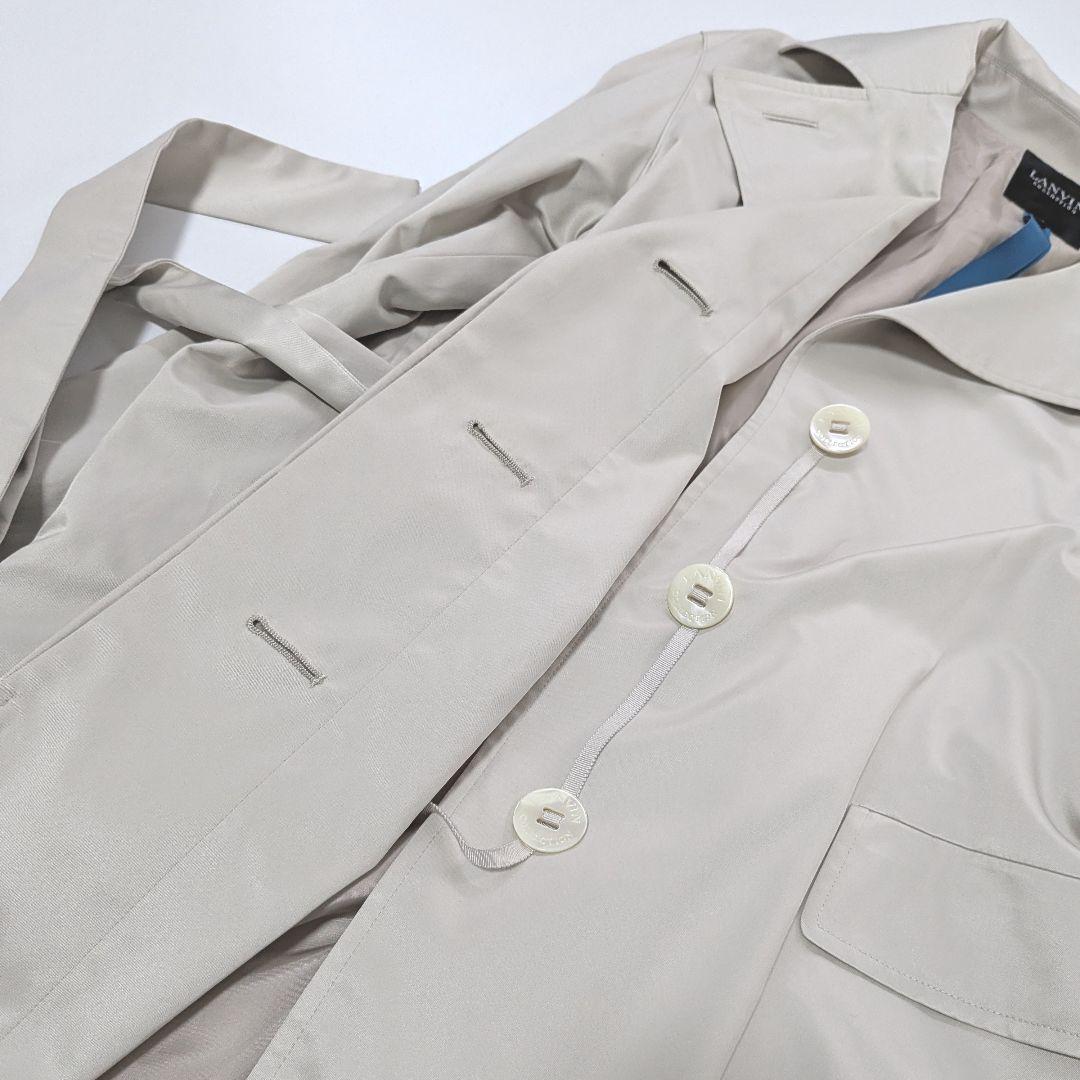 極美品 LANVIN COLLECTION ウエストリボンコート 40 L相当