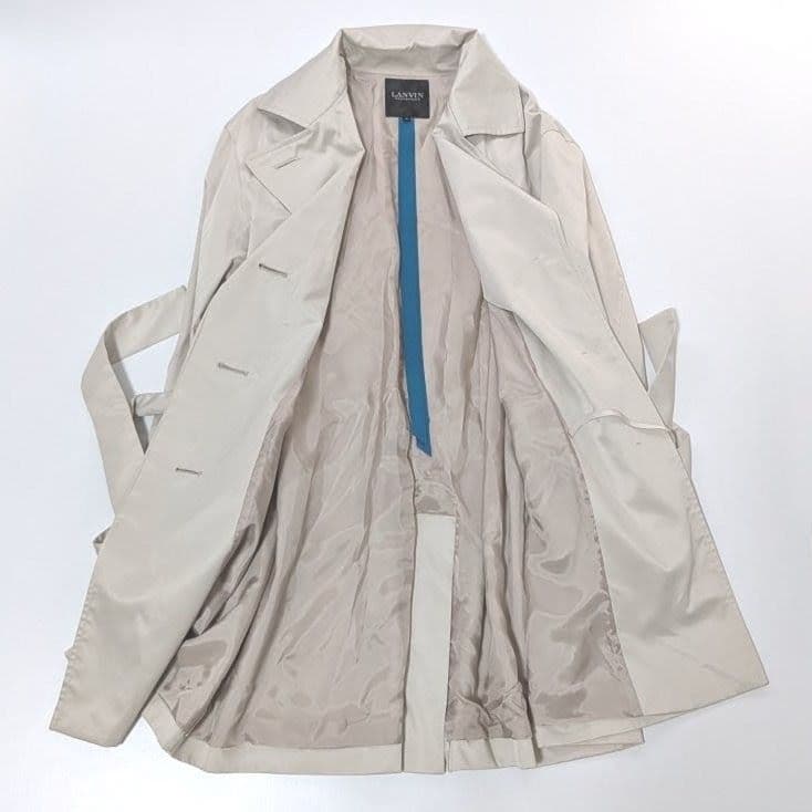 極美品 LANVIN COLLECTION ウエストリボンコート 40 L相当