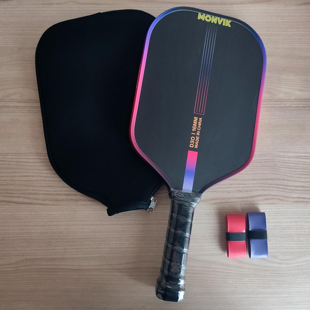 ピックルボール パドル T700 生カーボンファイバー カバー ピンク ブルー4