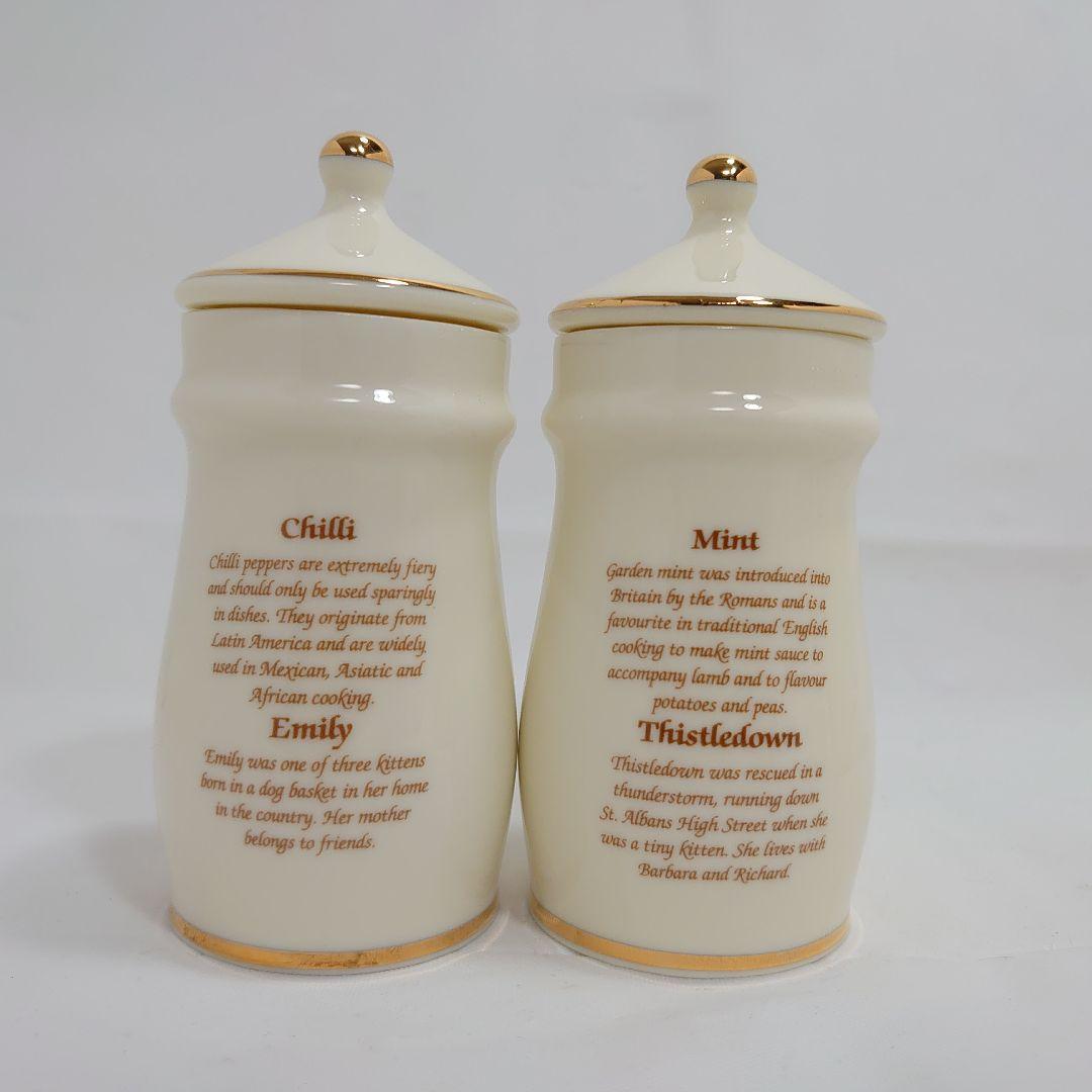 ダンバリーミント社 レズリー・アン・アイボリー スパイスジャー 6個セット①