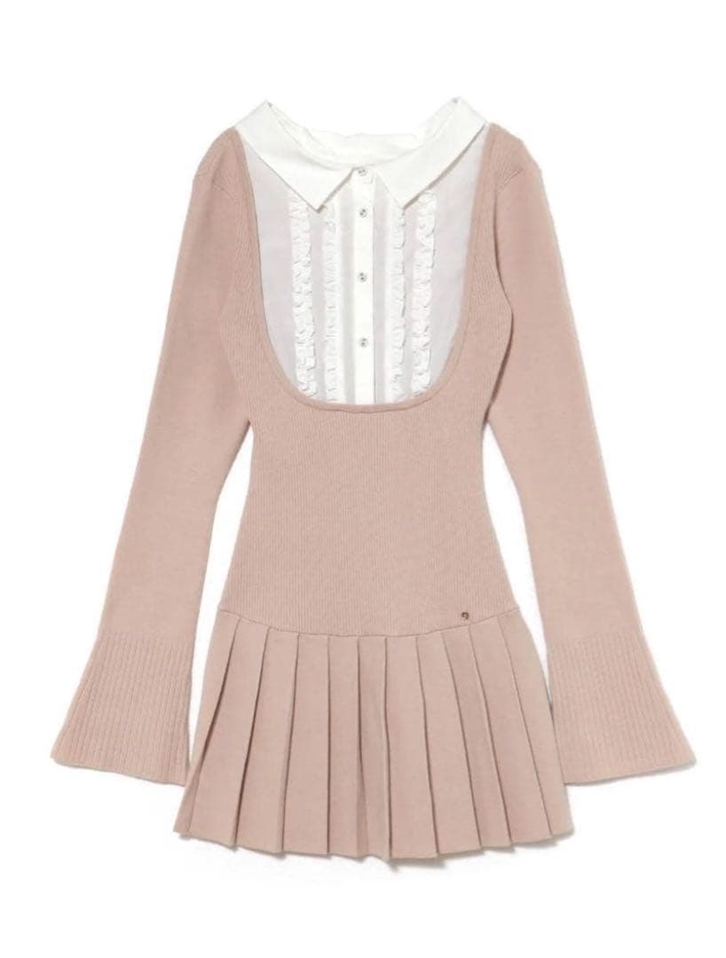 【最安値】andmary Lotta frill mini dress