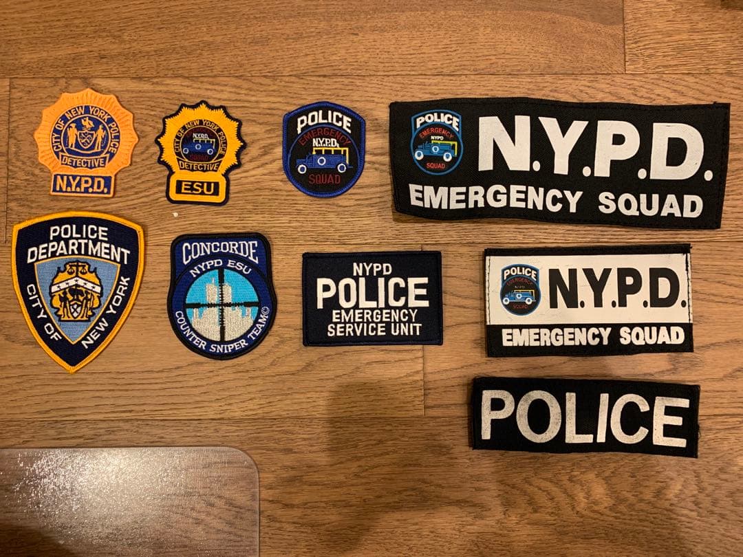 NYPD 実物　レイドジャケット　ポイントブランク　バッジ　ニューヨーク市警