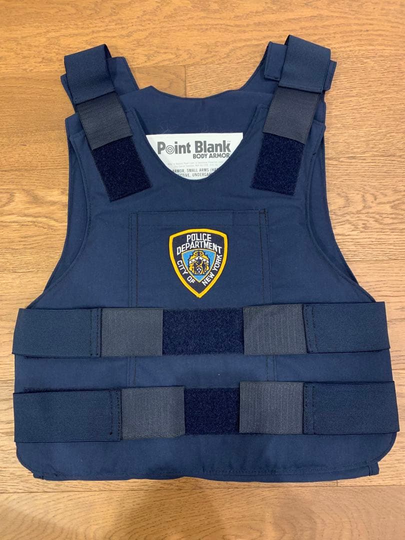 NYPD 実物　レイドジャケット　ポイントブランク　バッジ　ニューヨーク市警