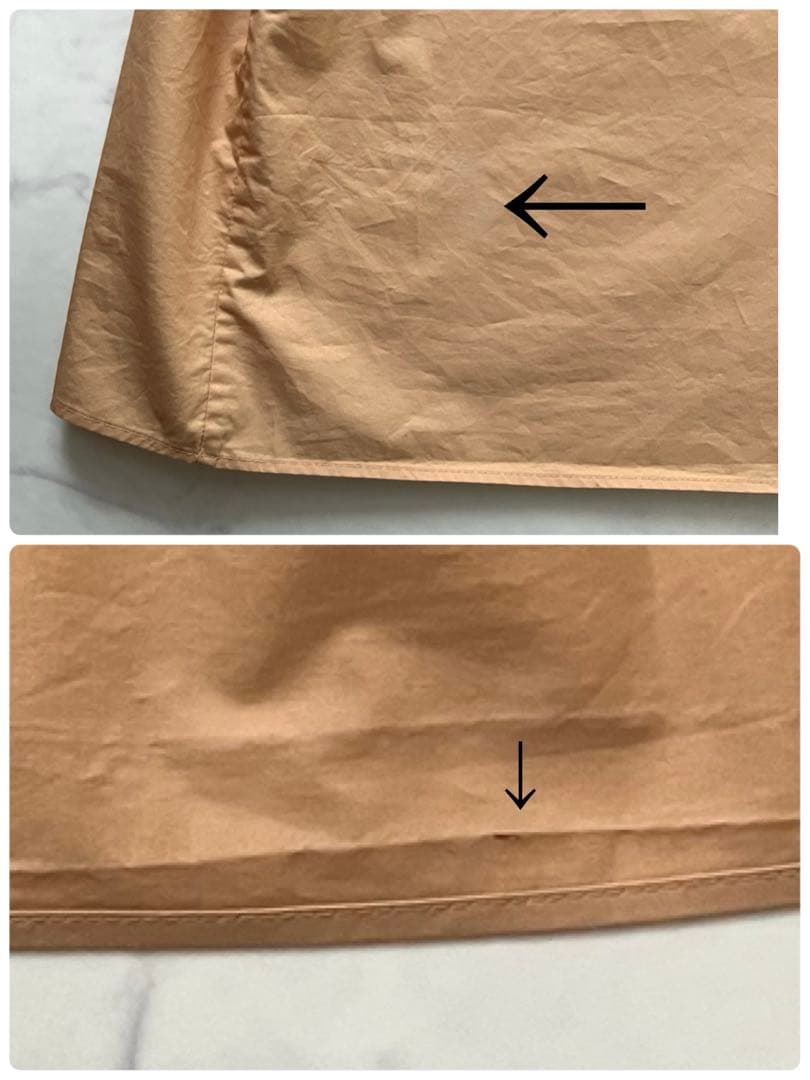 カレンソロジー　コットンドロストスリーブワンピース　マキシ丈　Vネック