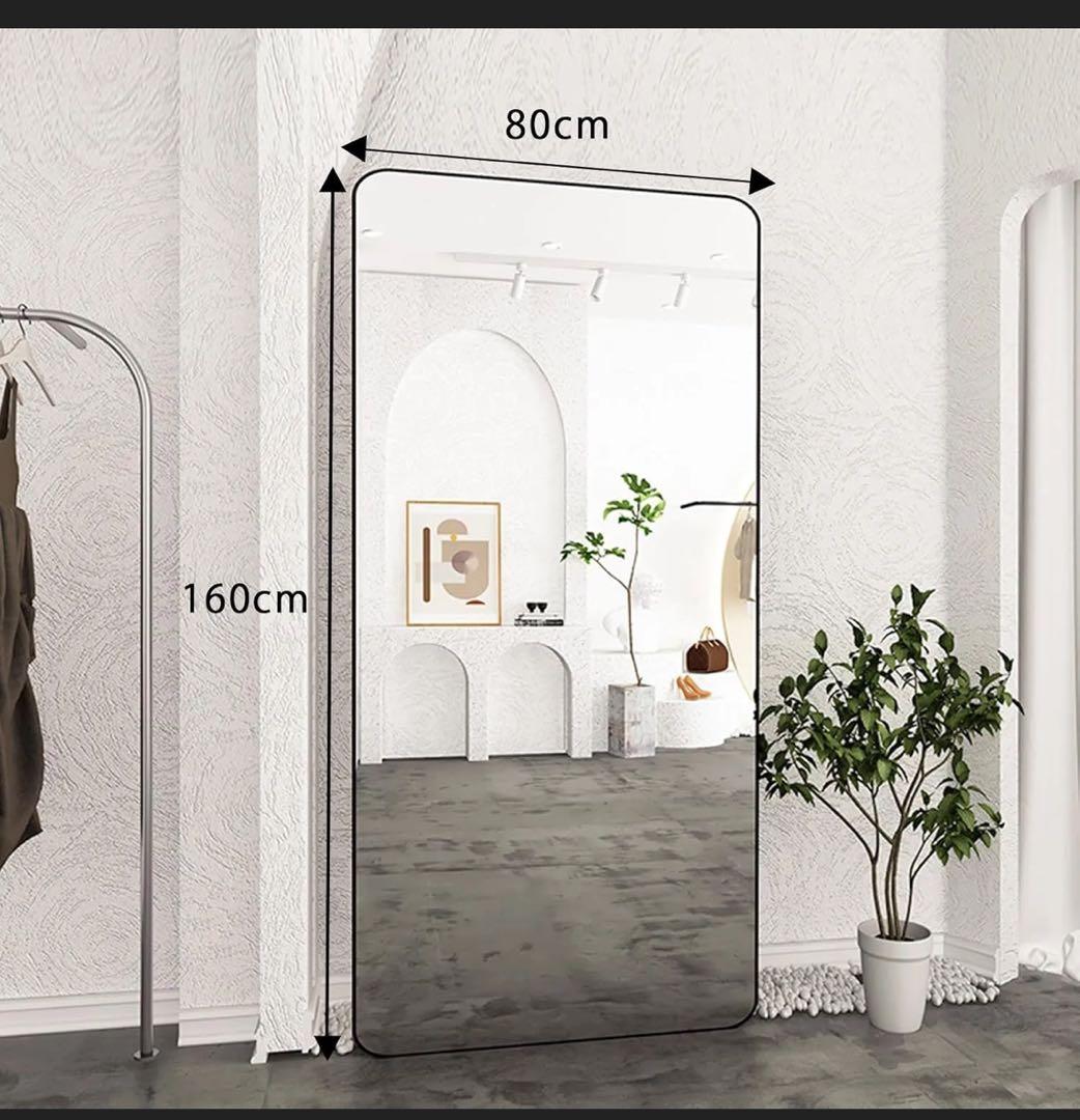 全身鏡　姿見　飛散防止　新品未使用　ヨガ　筋トレ　ダンス　160×80