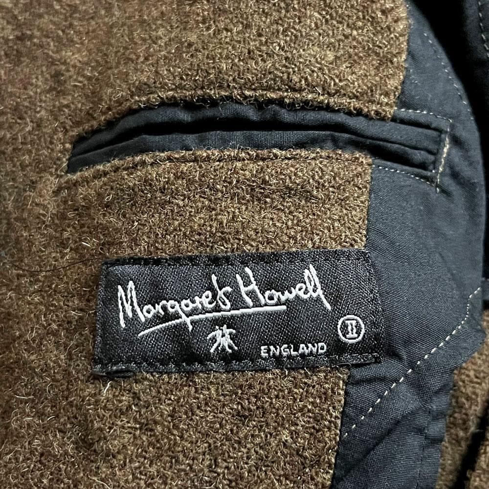 美品 旧タグ マーガレットハウエル ハリスツイード ジャケット ピークドラペル
