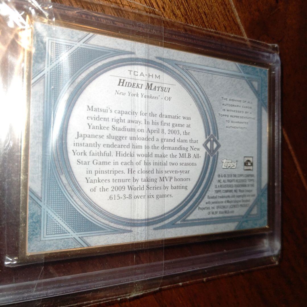 【限定出品】松井秀喜直筆サインカード