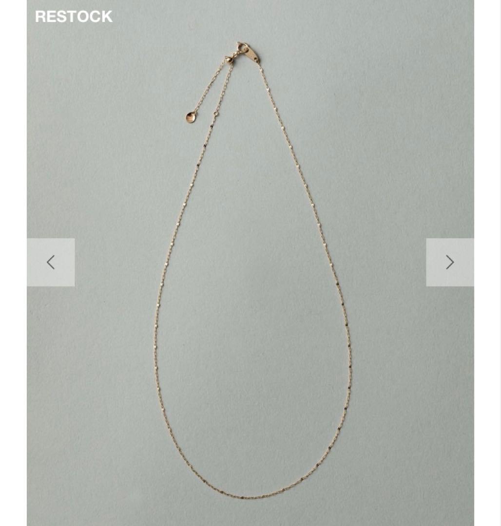 ete（エテ）K10YG ペタルチェーン ネックレス　現行品