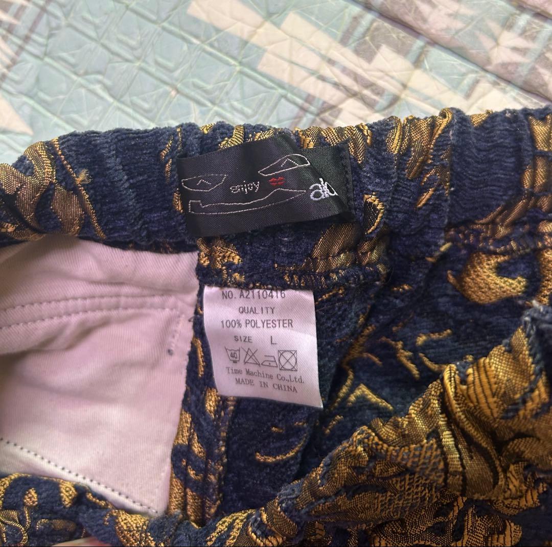 ALDIES ゴブラン織 ショートパンツ L sizeネイビー Navy