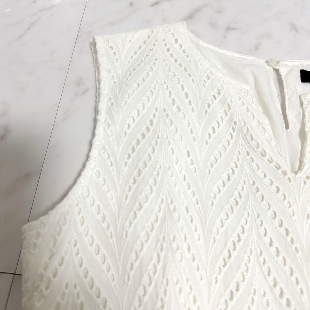 【美品】完売品✨️アニュアンス カットワークレースマキシワンピース 美ライン