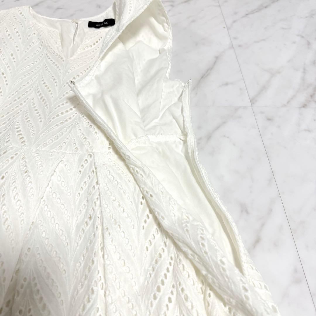 【美品】完売品✨️アニュアンス カットワークレースマキシワンピース 美ライン