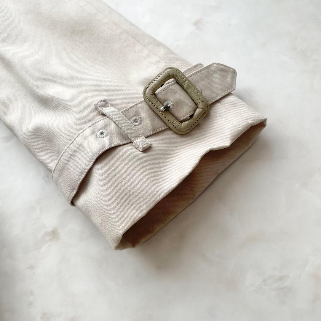 【美品】Burberry ステンカラーコート　ノバチェック　七分袖　S〜M